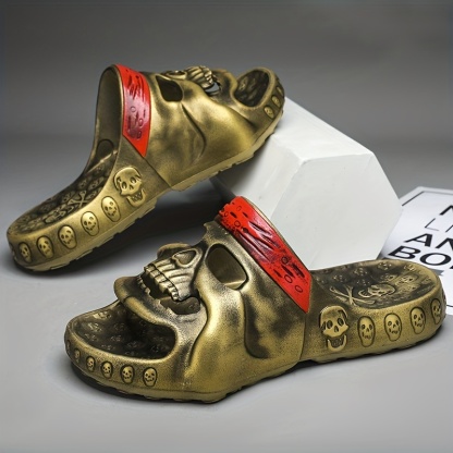 Skull Design Slip-on Slippers