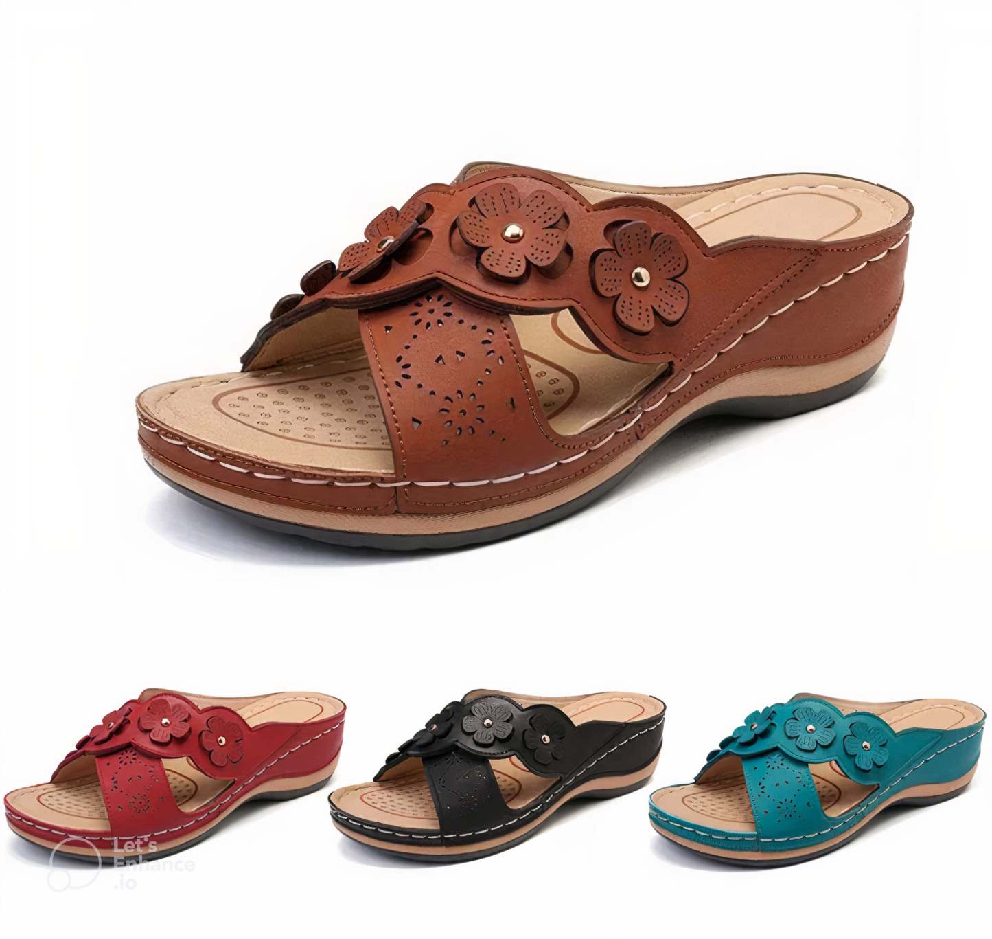 Last Day 59% off - Flat Round Toe Sandals