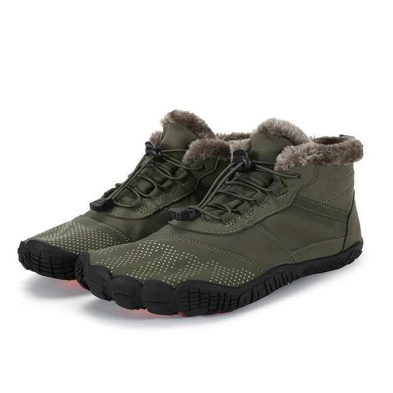 Herren Komfort Winter Warm Fleece Gefüttert Warme Schuhe Outdoor Wasserdicht Rutschfest Stiefeletten