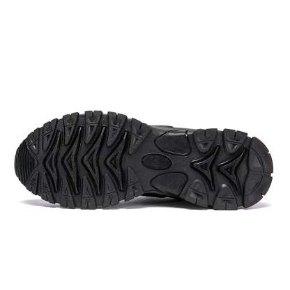 Men's Comfortable Leather Sneakers with Arch Support & Shock Absorption