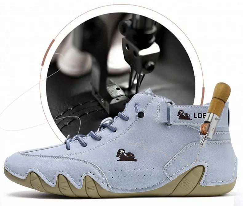 Handgemacht Ultra-bequeme und rutschfeste Barfußschuhe aus Echtleder (Unisex)