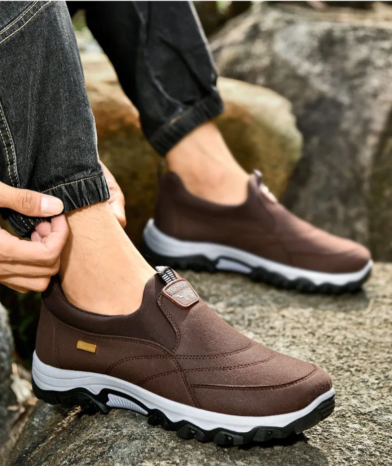 Atmungsaktive Freizeitschuhe Low-Top-Outdoor-Sportschuhe mit weicher Sohle für Herren