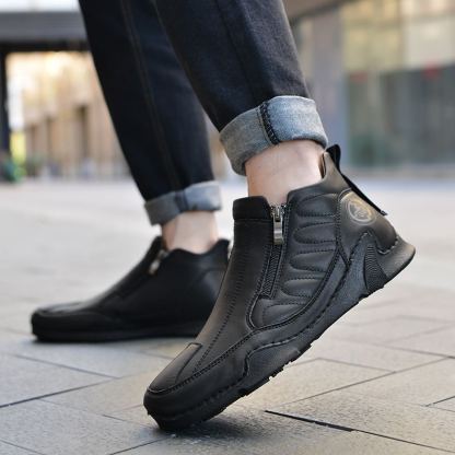 🔥Last Day Promotion 70% OFF🎁Men's Waterproof Orthopedic Walking Shoes, Improve Posture, Pain Free, Easy On Off, For Riding Driving and Daily Commutes