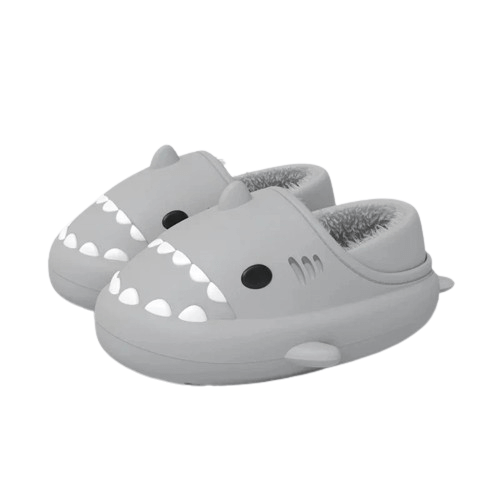 Warme WinterShark Hausschuhe