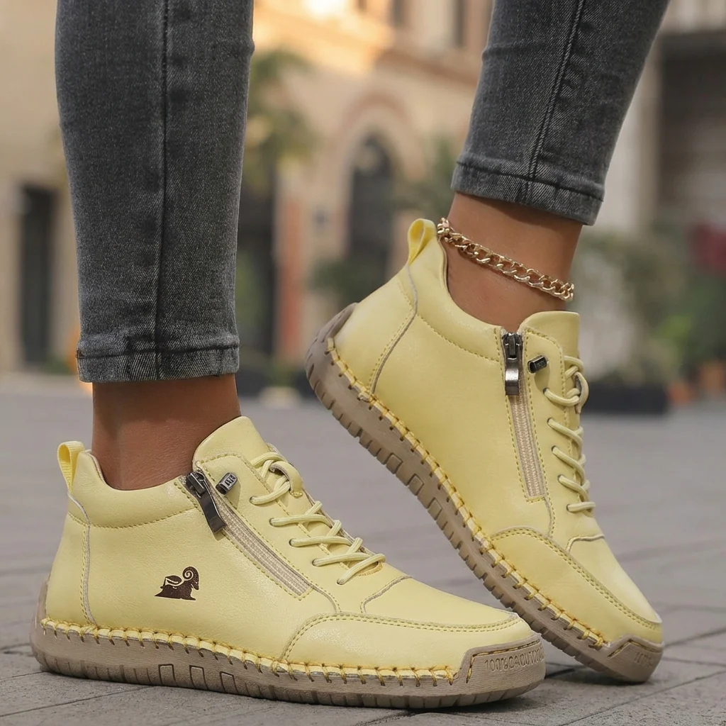 ⏰Letzter Tag: 50% Rabatt🔥Unisex-Orthopädie-Lederschuhe aus Kalbsleder👞Strapazierfähig, rutschfest | Wasserdicht | Fußgewölbeunterstützung | Schmerzlinderung