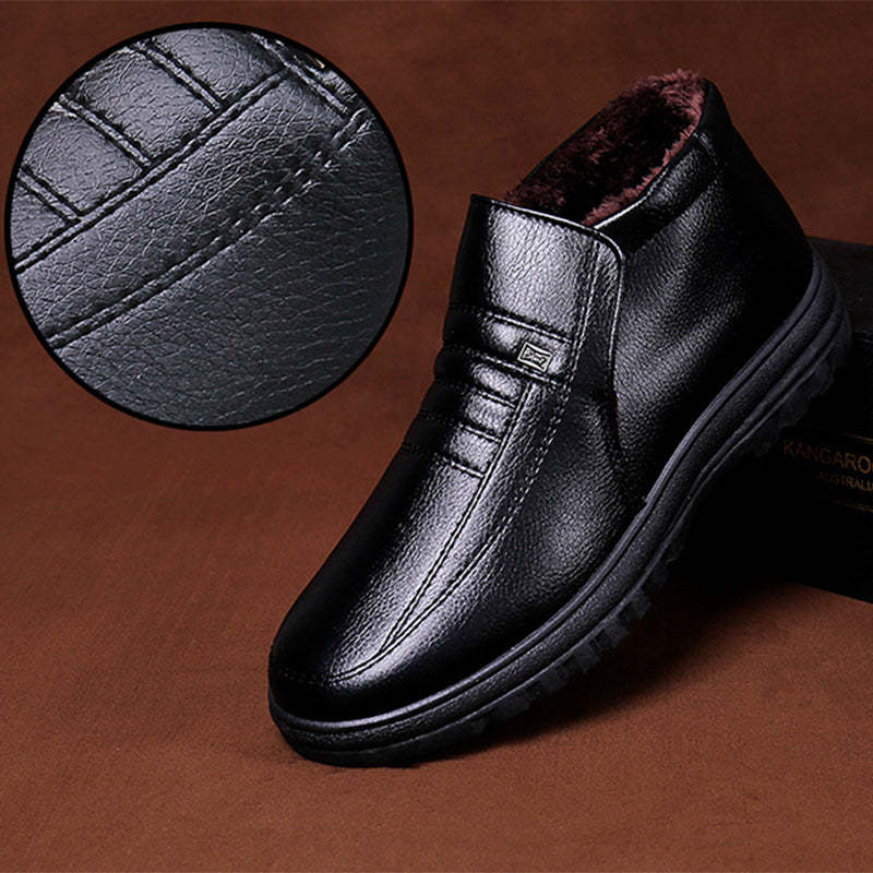 🎁[Bestes Geschenk für Ihn] Bequeme Plüsch gefütterte warme Schneestiefel für Männer