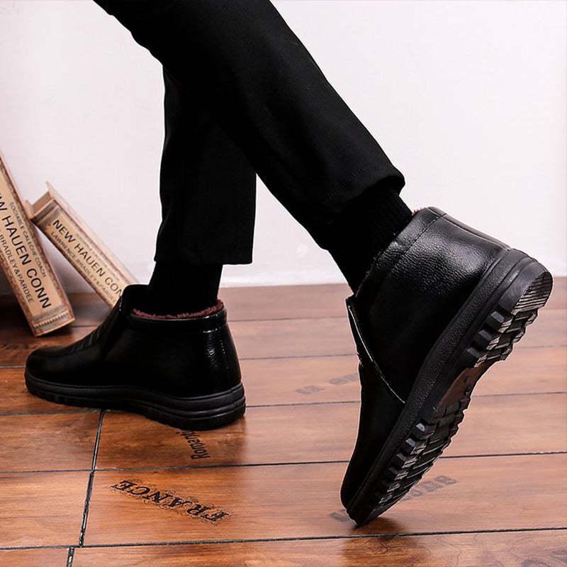 🎁[Bestes Geschenk für Ihn] Bequeme Plüsch gefütterte warme Schneestiefel für Männer