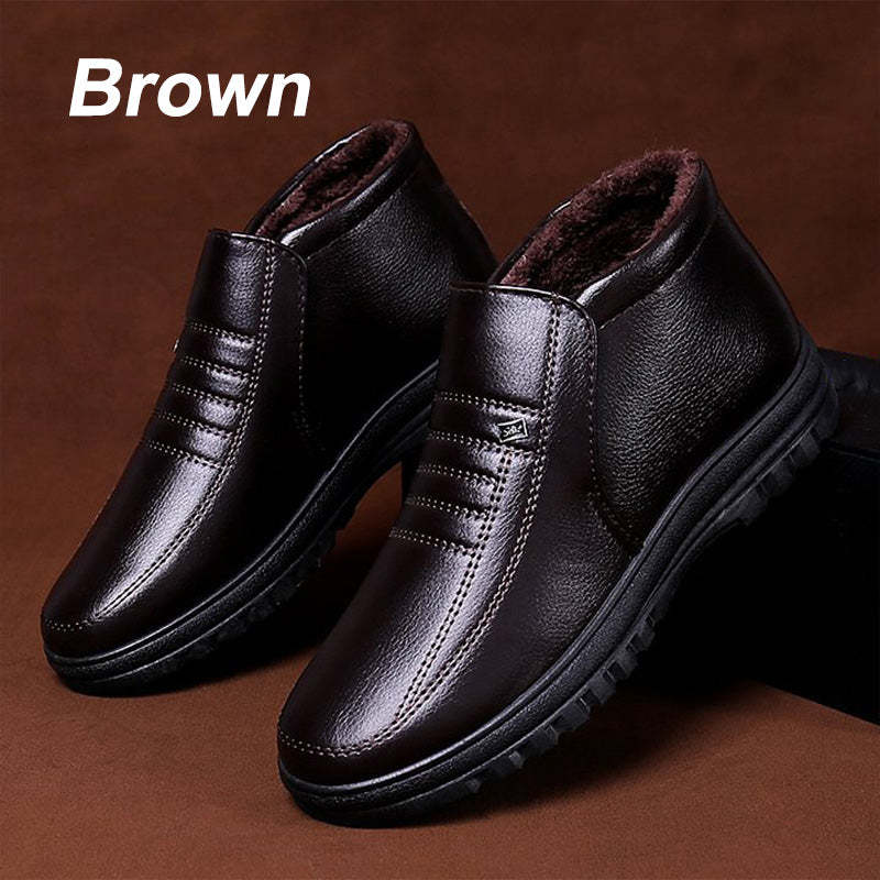 🎁[Bestes Geschenk für Ihn] Bequeme Plüsch gefütterte warme Schneestiefel für Männer