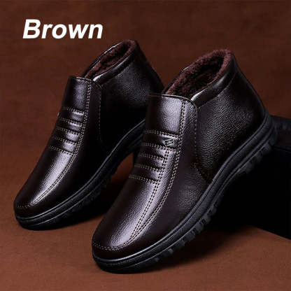 🎁[Bestes Geschenk für Ihn] Bequeme Plüsch gefütterte warme Schneestiefel für Männer