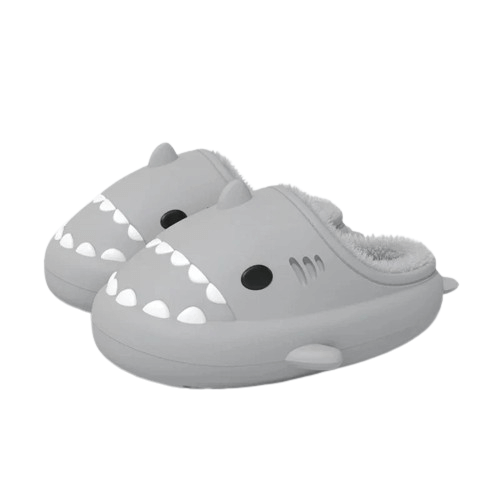 Warme WinterShark Hausschuhe