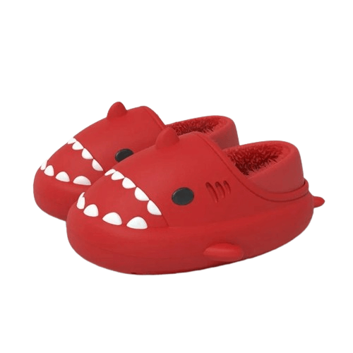 Warme WinterShark Hausschuhe