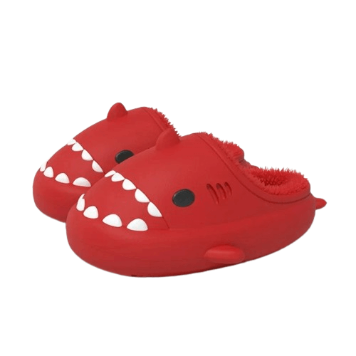 Warme WinterShark Hausschuhe