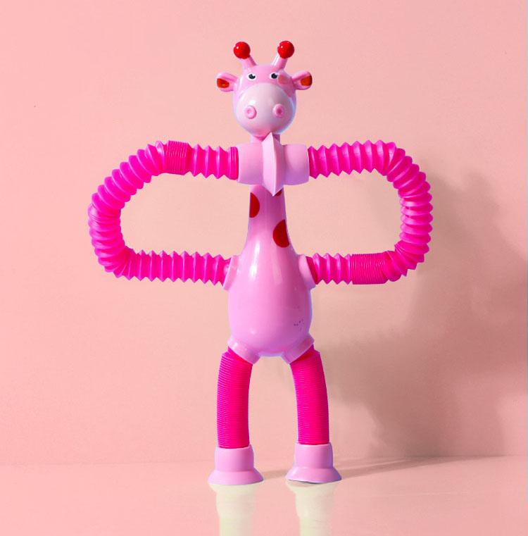 Suction Cup Pop Tube Giraffe Toys