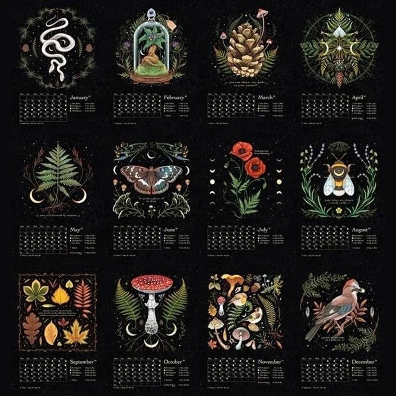 🎁HOT SALE-40% OFF🔥2024 DARK FOREST LUNAR CALENDAR