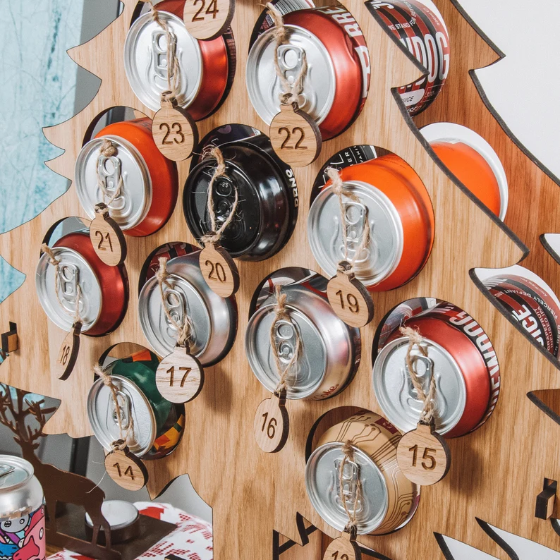 🤶Christmas Per-Sale🎁Christmas Countdown-Wooden Adult Advent Calendar
