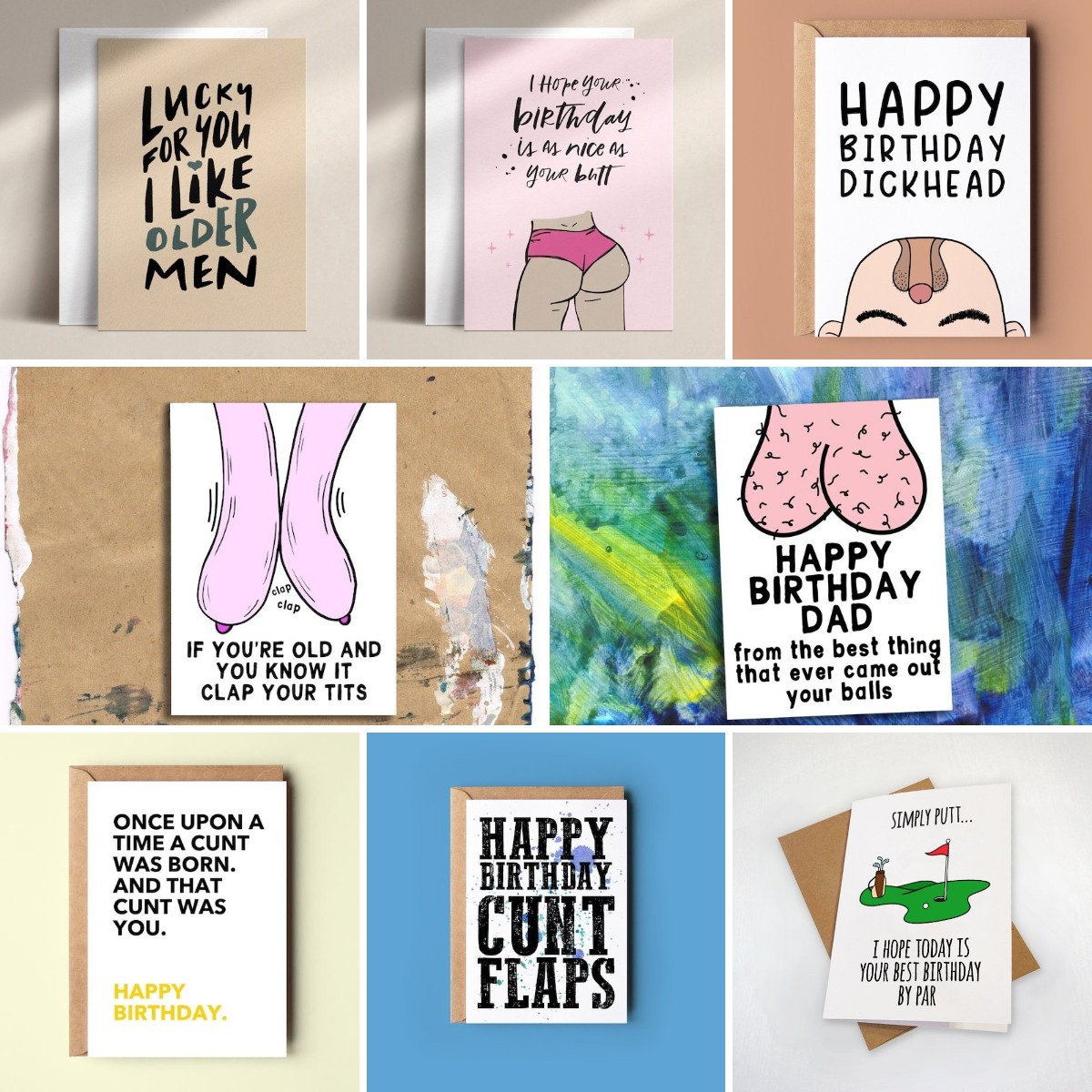 Funny Rude Birthday Card