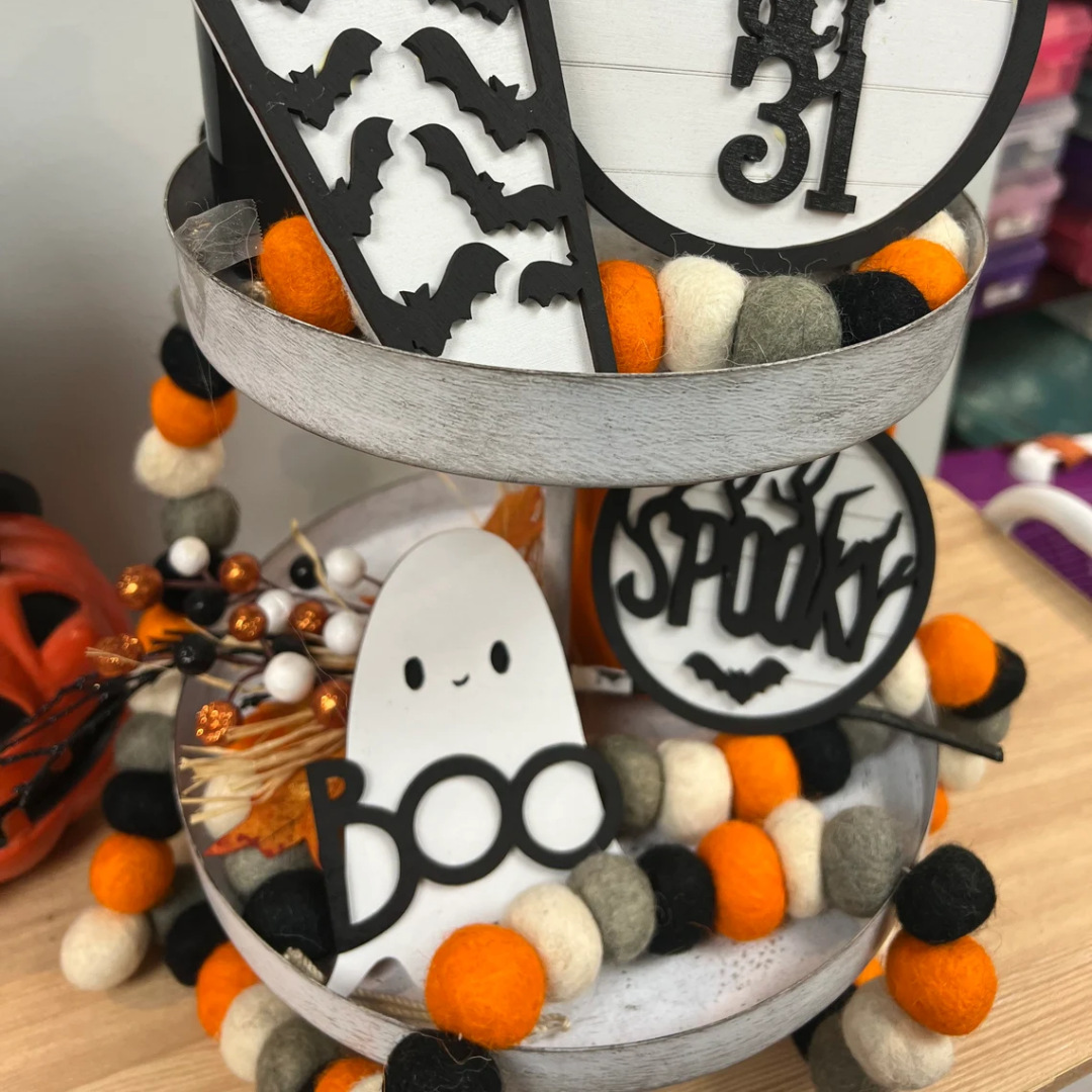👻Halloween Spooky Bat Spider Tray Decor
