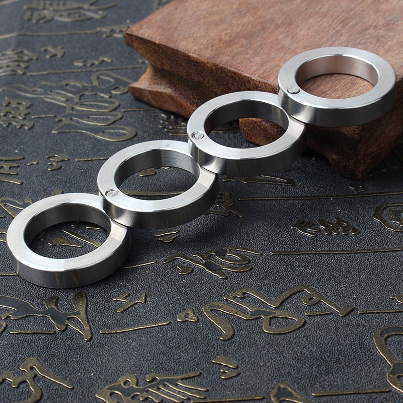 Transformable Full Stainless Steel Self Defense Brass Knuckles Ring