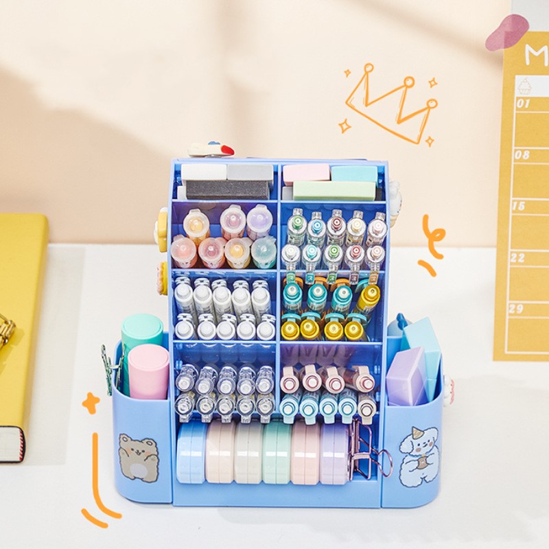 Student Self-discipline Punch Board with Large-capacity Organizer