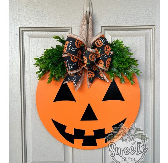 Halloween Front Door Decor 