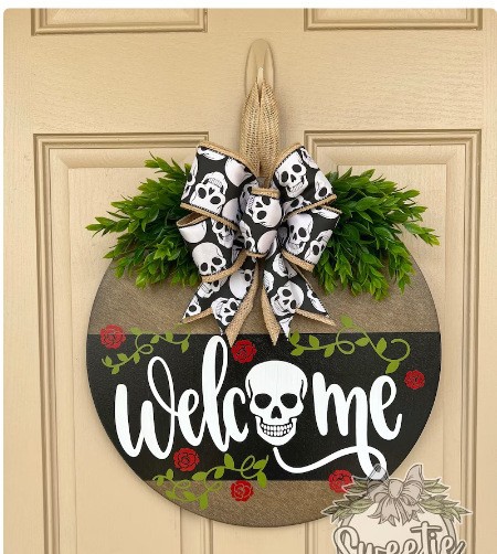 Halloween Front Door Decor 