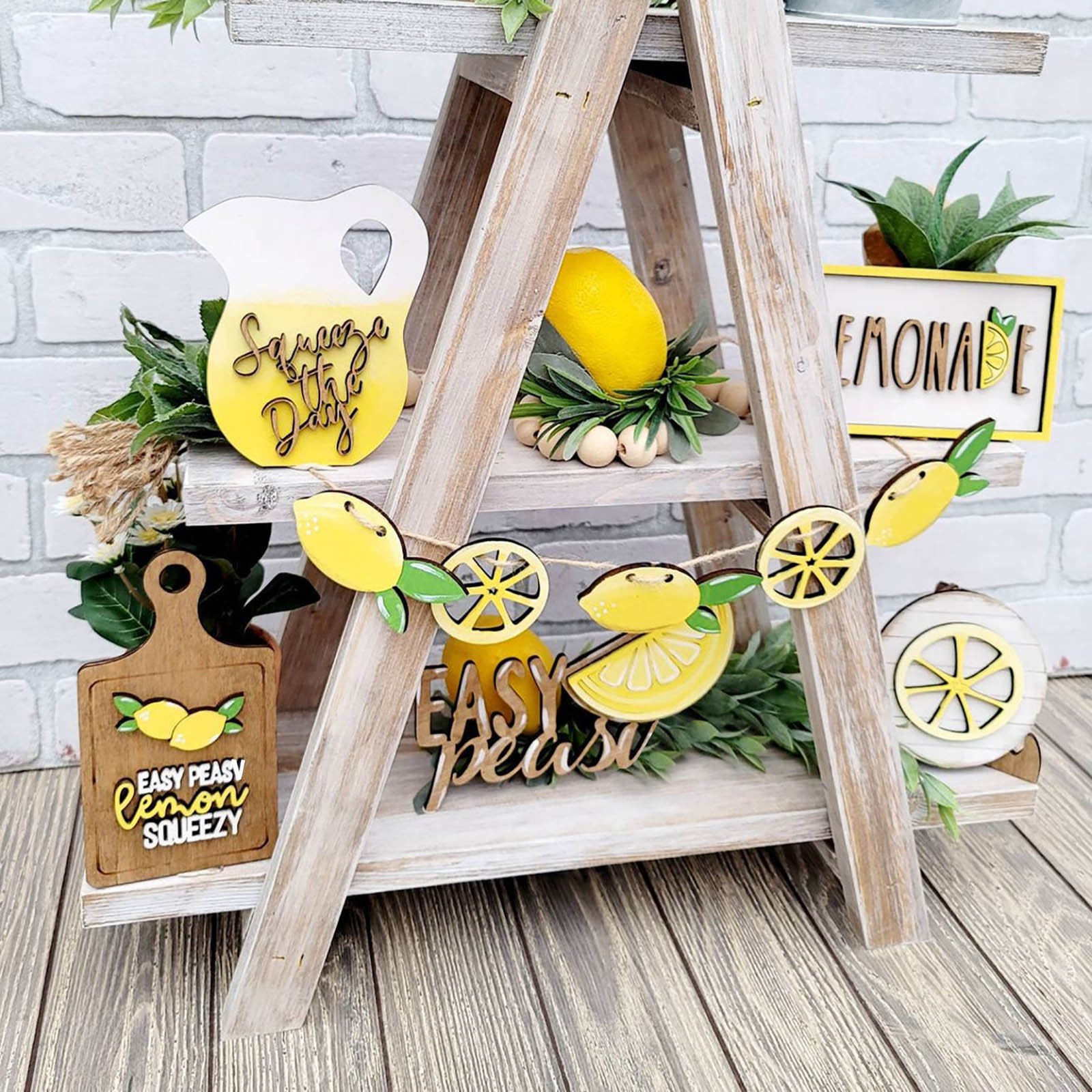 🍋Refreshing Lemon Tray Decor Set🎉