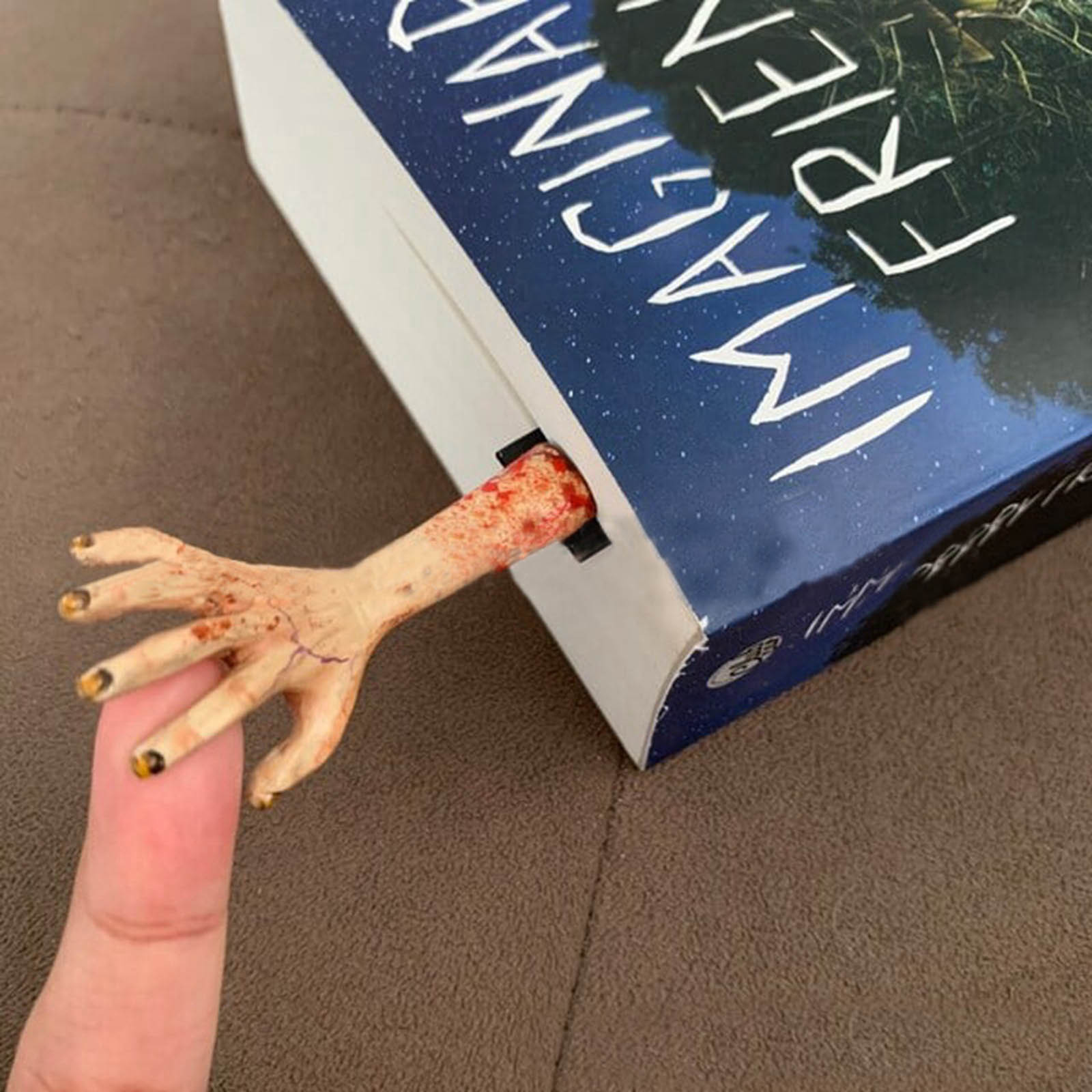 😱 Spooky Horror Hand Bookmark