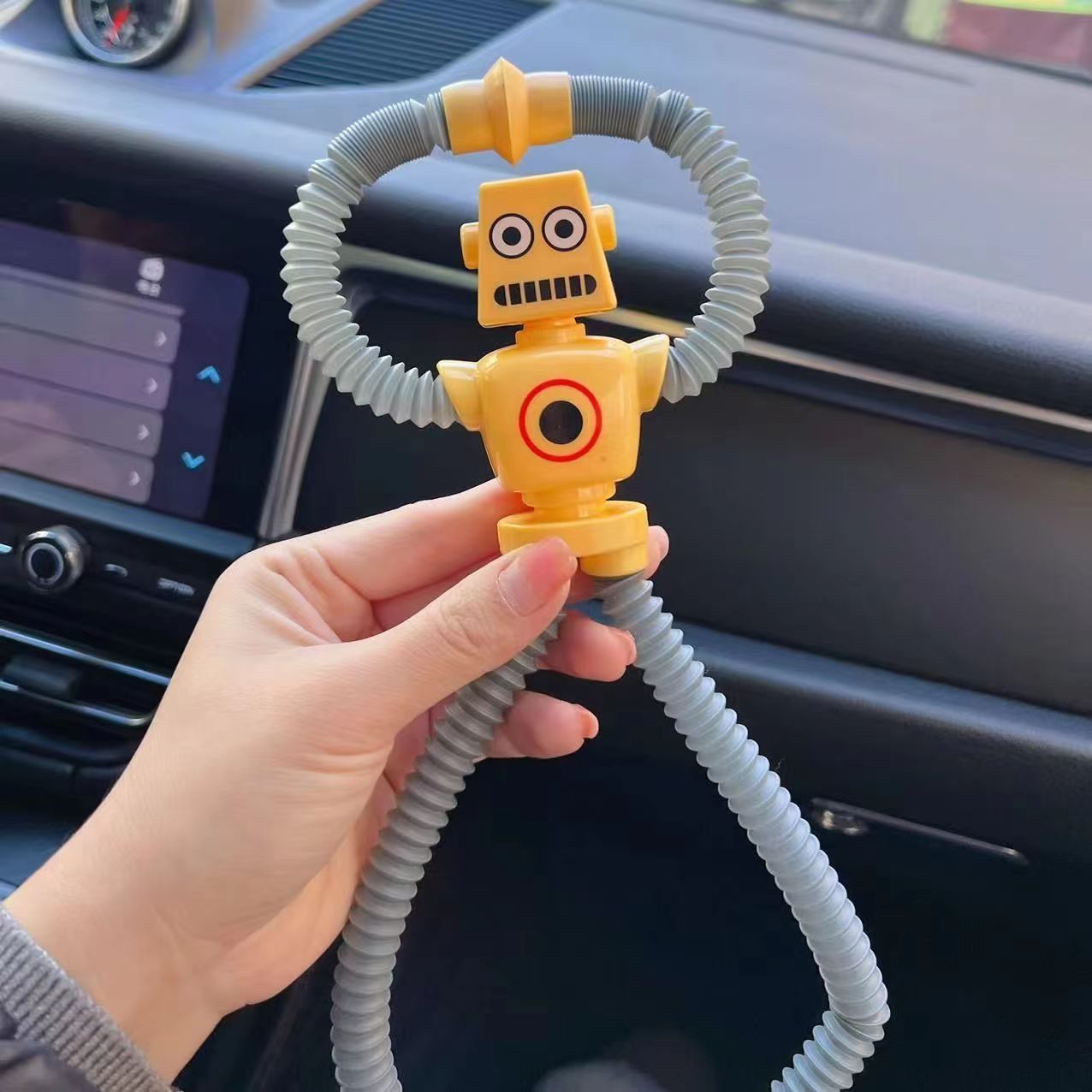 Suction Cup Pop Tube Robot Toys
