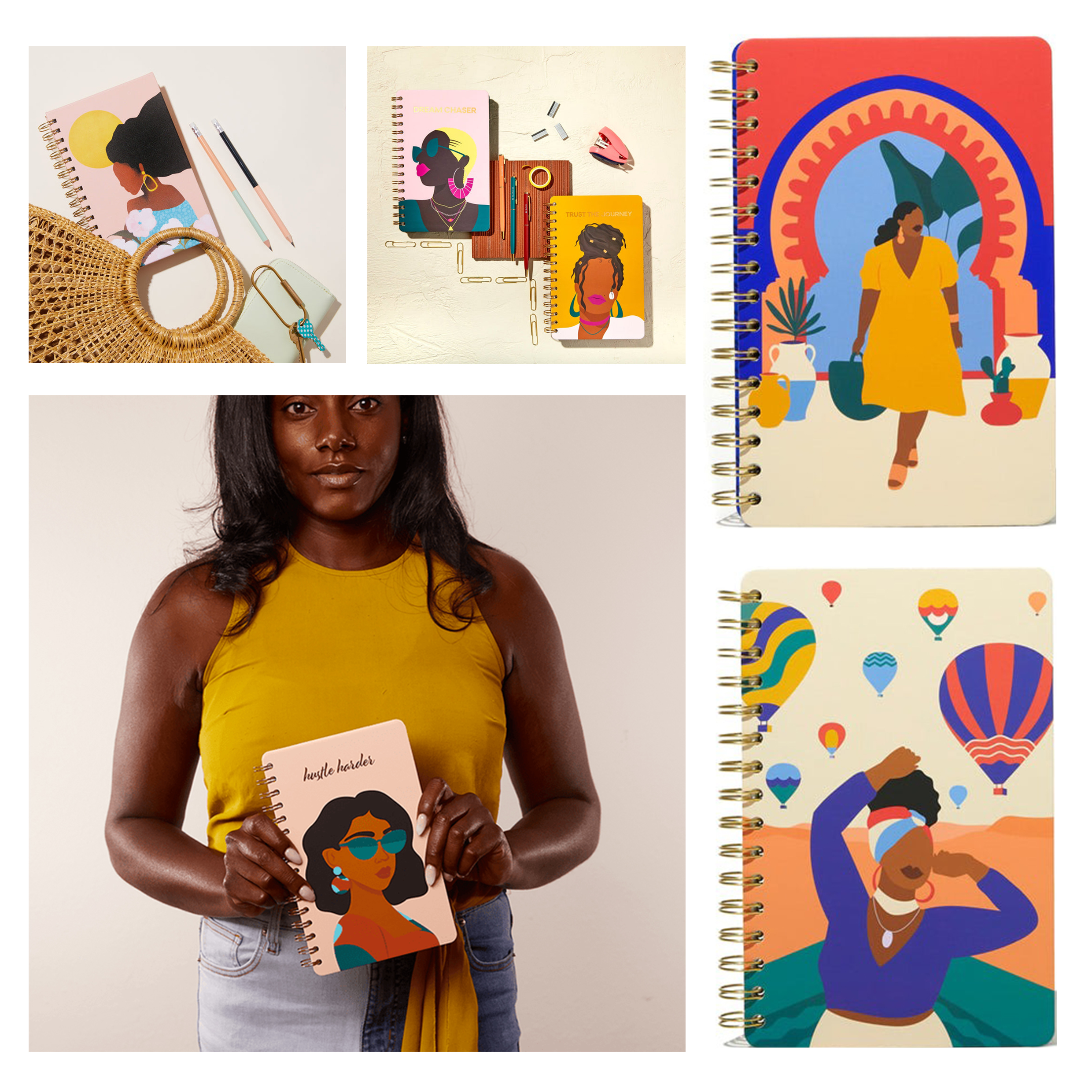 👩‍💼"Independent Woman" Hardcover Spiral Journal📔