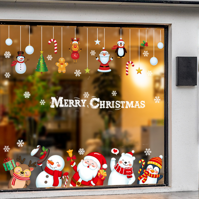 🎄Christmas Snowflake Window Clings Stickers❄️