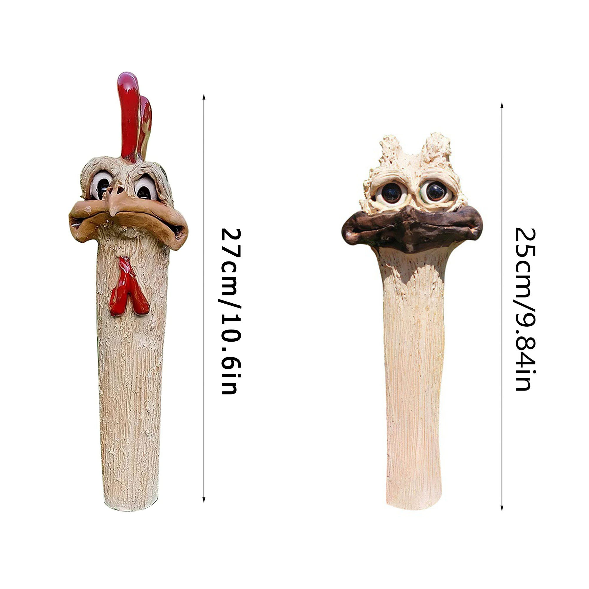  Long Neck Chicken Gardening Decoration