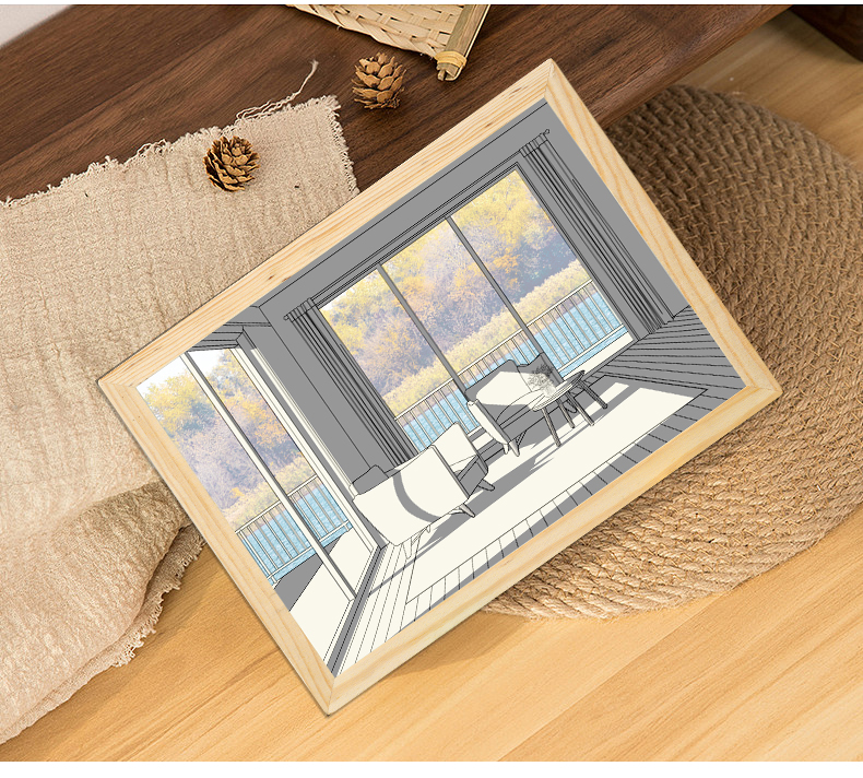 🖼️ Bedside Lamp and Decorative Light Painting