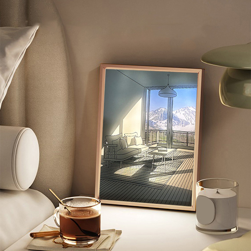 🖼️ Bedside Lamp and Decorative Light Painting