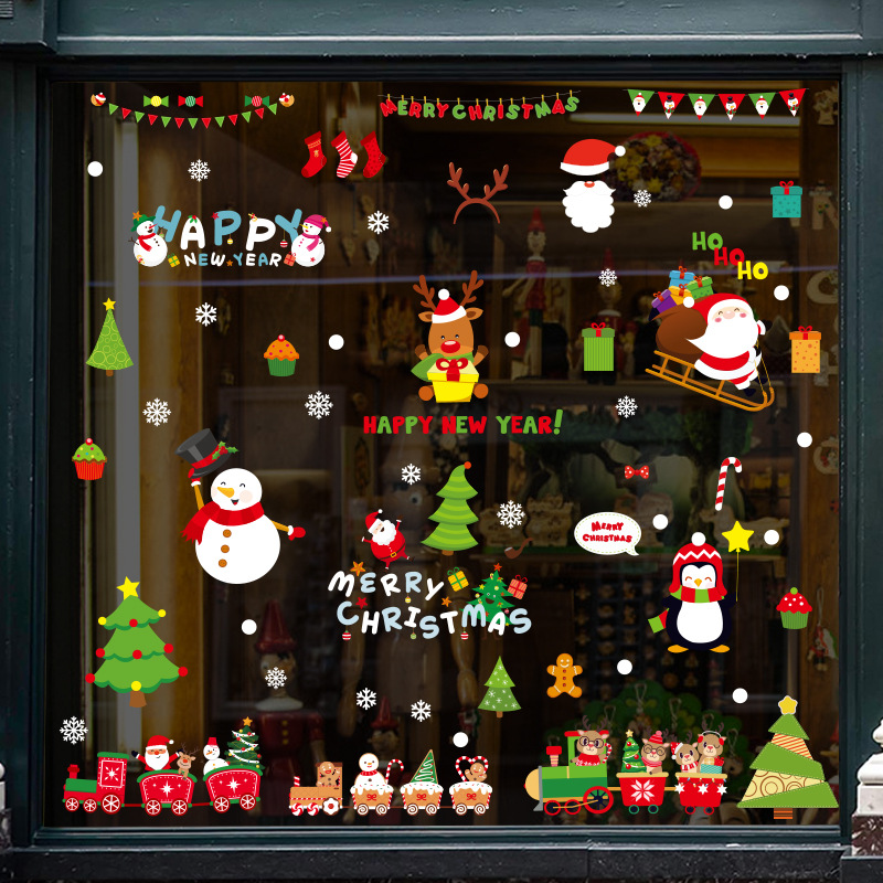 🎄Christmas Snowflake Window Clings Stickers❄️