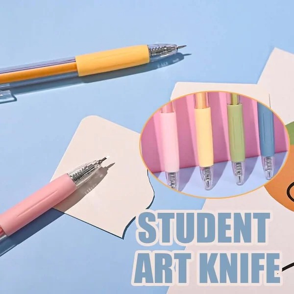 Cartoon Pattern Student Utility Knife Pen（6 Pcs)