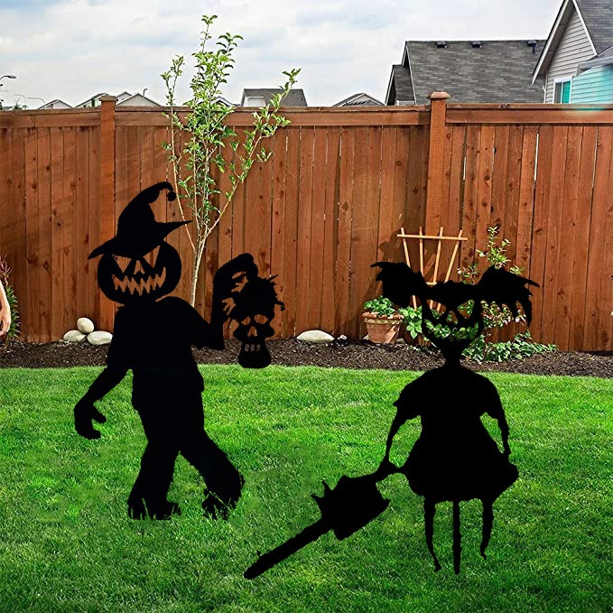 Cute and Unique Ghost Zombie - Halloween Yard Decor Metal Art
