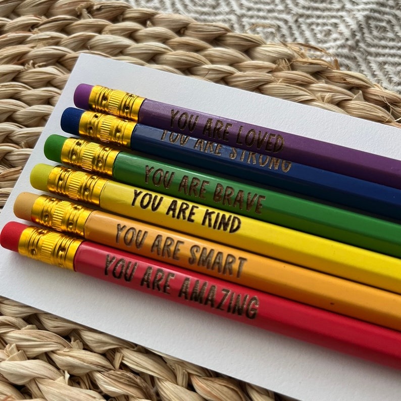 🌈Motivational Pencils Set
