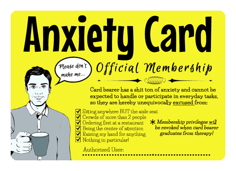 🃏 Funny Anxiety Card