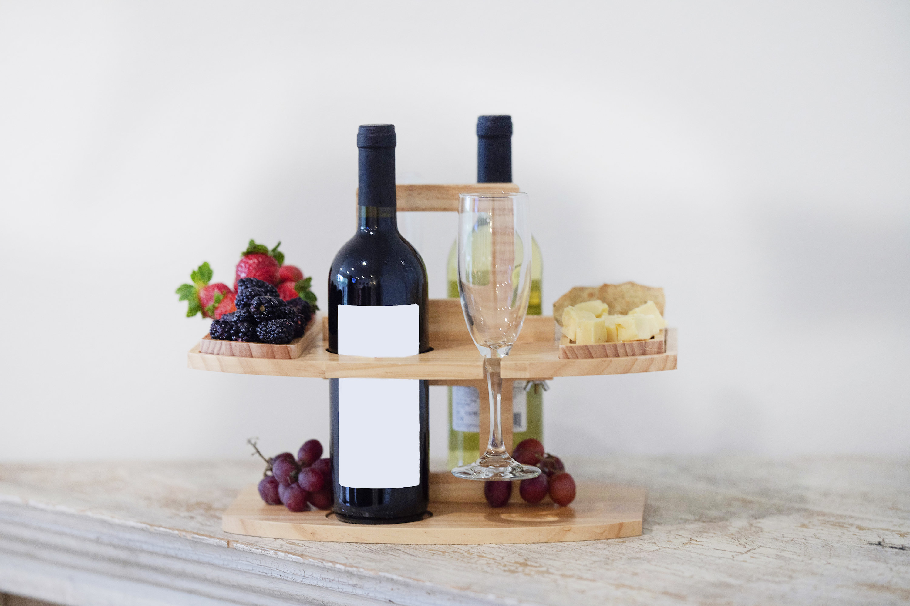 Outdoor Wine Table & Charcuterie Tray