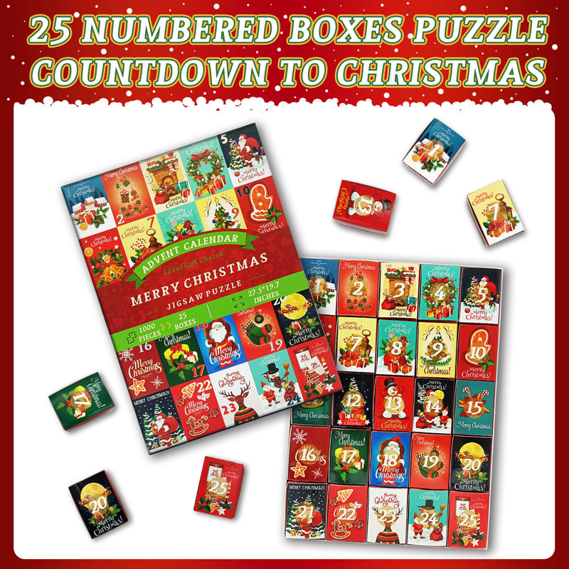  Christmas Advent Calendar Jigsaw Puzzle 1000pcs