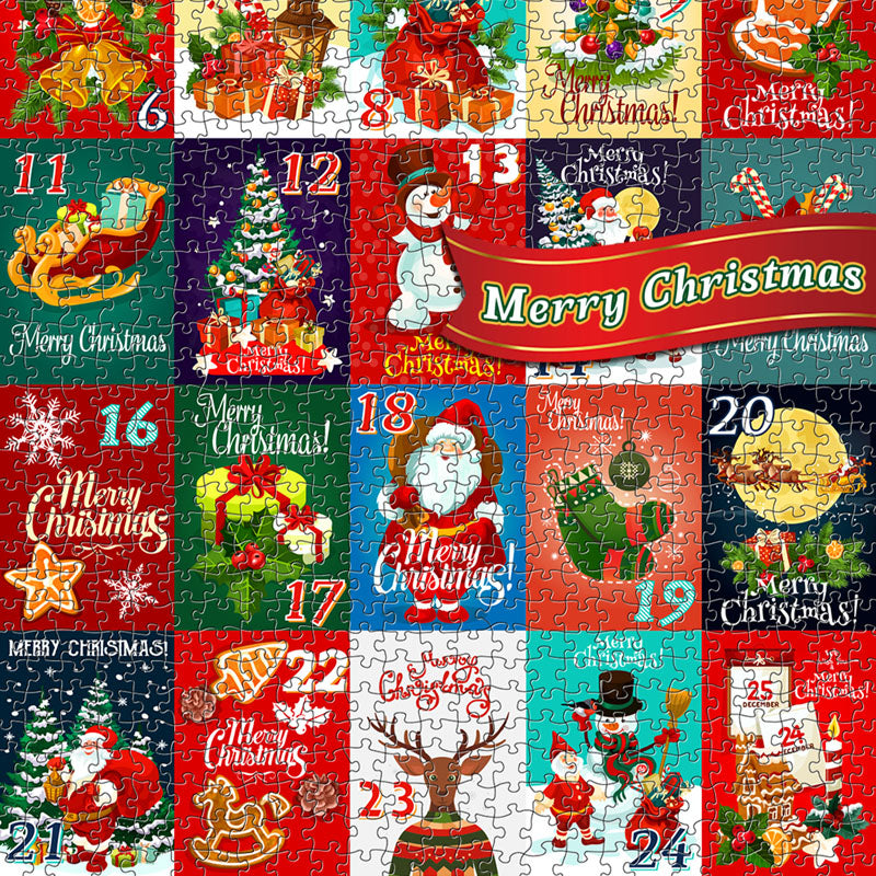  Christmas Advent Calendar Jigsaw Puzzle 1000pcs