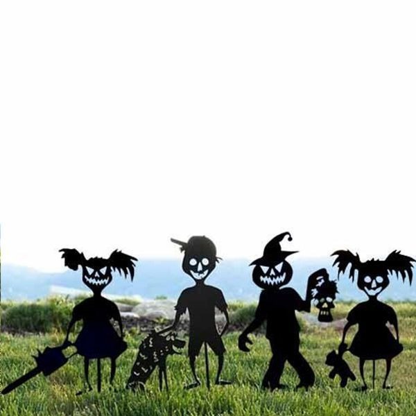 Cute and Unique Ghost Zombie - Halloween Yard Decor Metal Art