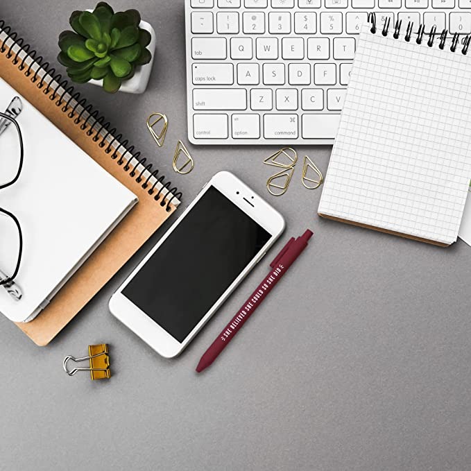 Soft Touch Colorful Girl Power Ballpoint Pens