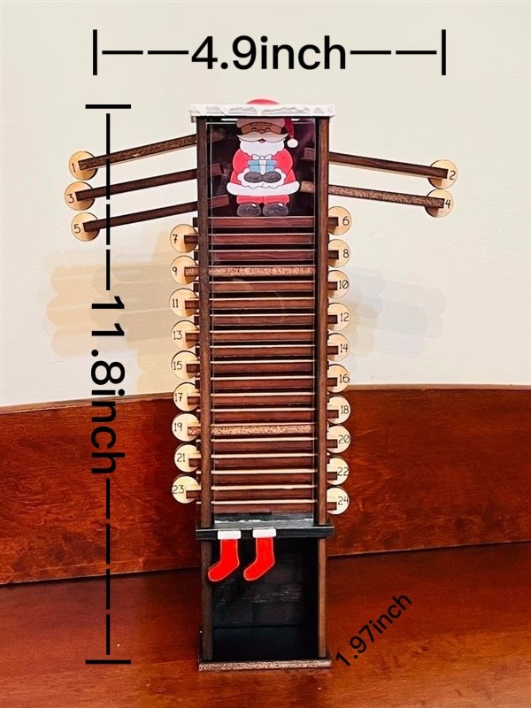 🔥Hot Sale-Santa Claus Down The Chimney Countdown Advent Calendar