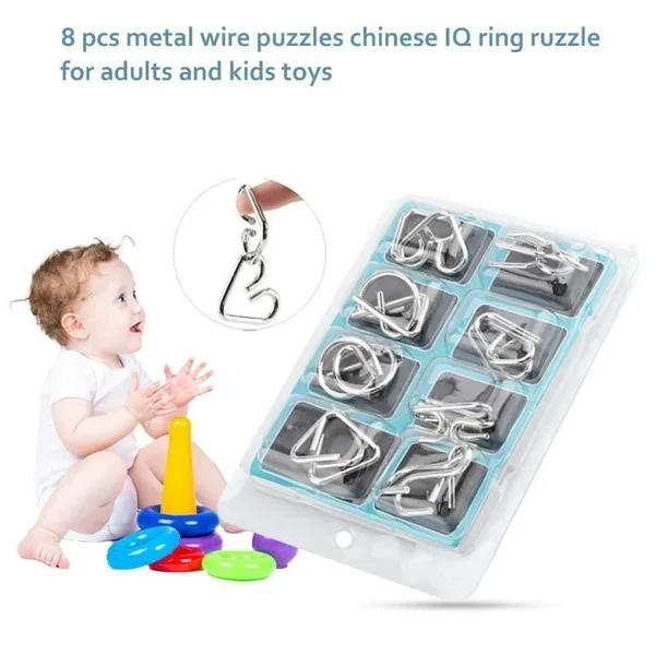 🧠Metal Puzzle Ring