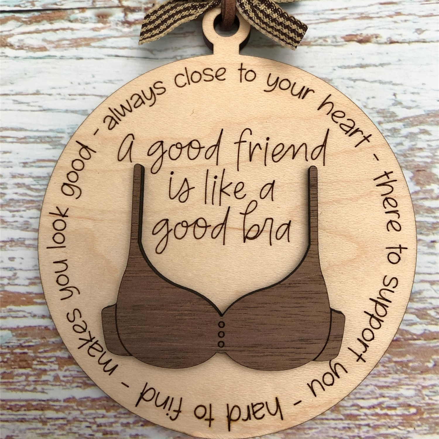 Friend Like A Bra Ornament