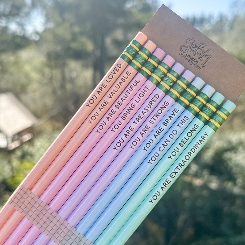 Positive Affirmation Pencils Set