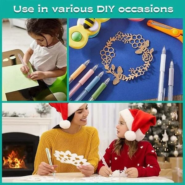 Cartoon Pattern Student Utility Knife Pen（6 Pcs)