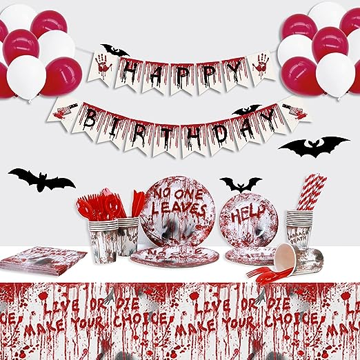 💉Bloody Hand Print Dinnerware🍽️