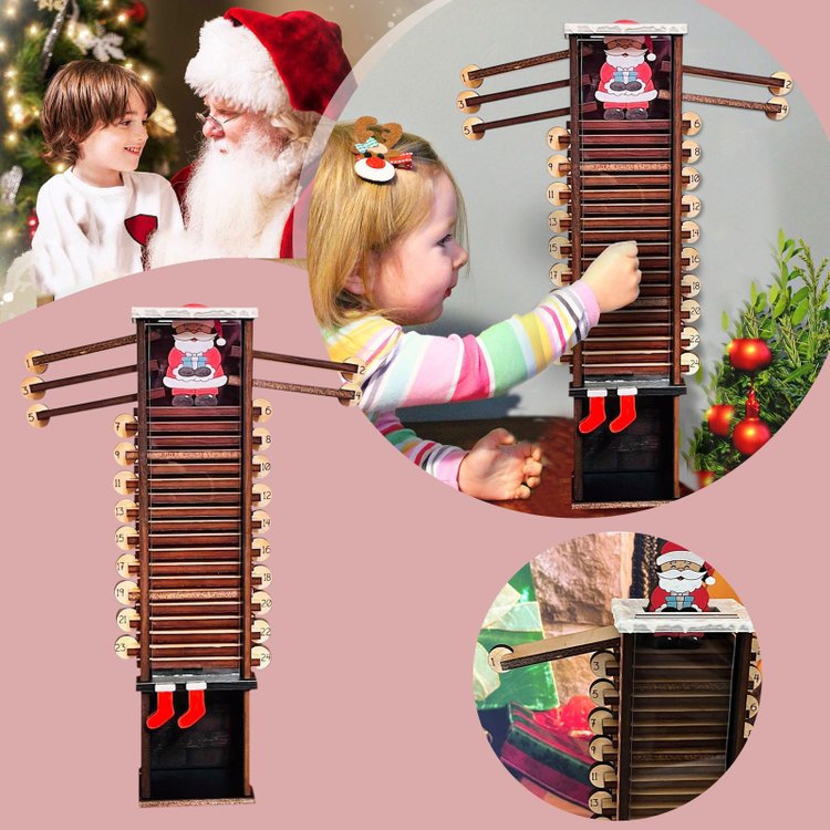🔥Hot Sale-Santa Claus Down The Chimney Countdown Advent Calendar